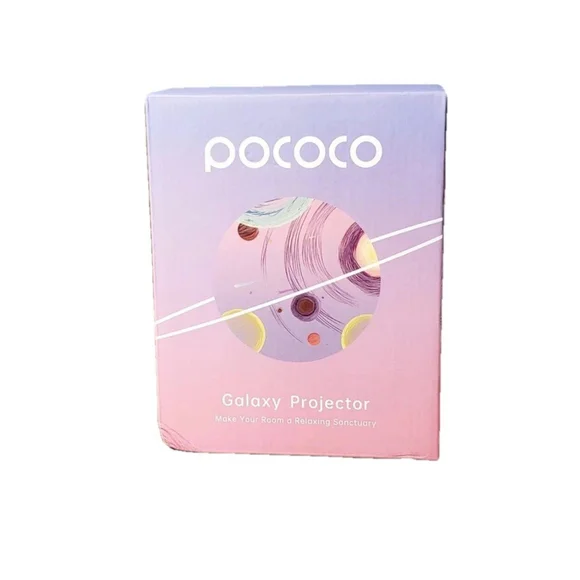 POCOCO Galaxy Star Projector for Bedroom with Replaceable Optical Film Discs